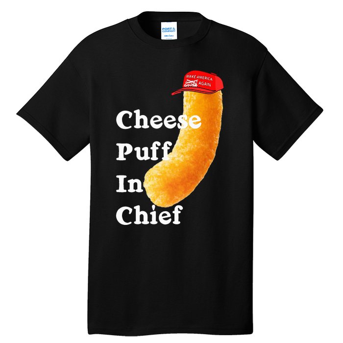 Cheese Puff In Chief Orange Trump Tall T-Shirt