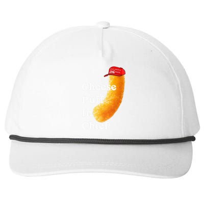 Cheese Puff In Chief Orange Trump Snapback Five-Panel Rope Hat