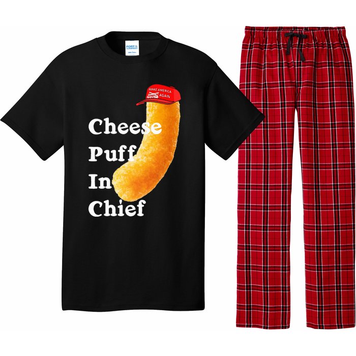 Cheese Puff In Chief Orange Trump Pajama Set