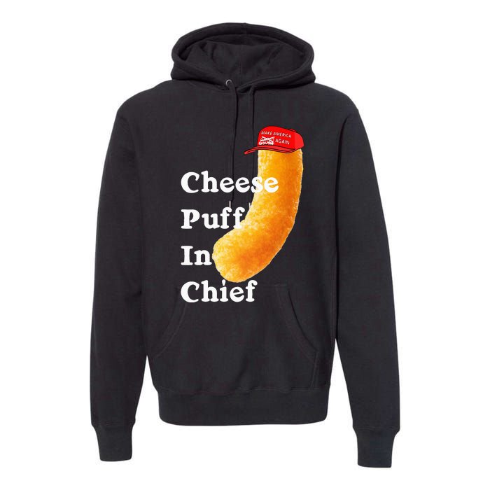 Cheese Puff In Chief Orange Trump Premium Hoodie