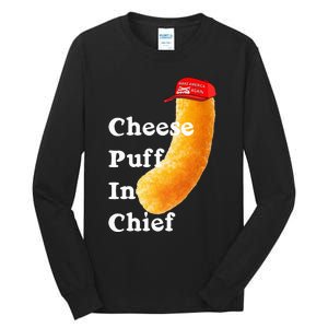 Cheese Puff In Chief Orange Trump Tall Long Sleeve T-Shirt