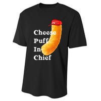 Cheese Puff In Chief Orange Trump Performance Sprint T-Shirt