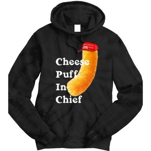 Cheese Puff In Chief Orange Trump Tie Dye Hoodie