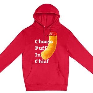 Cheese Puff In Chief Orange Trump Premium Pullover Hoodie