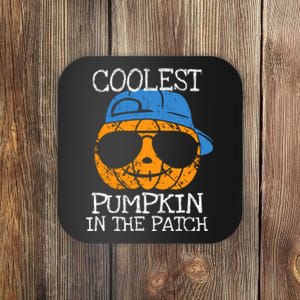 Coolest Pumpkin In The Patch Halloween Boy Girl Teens Coaster