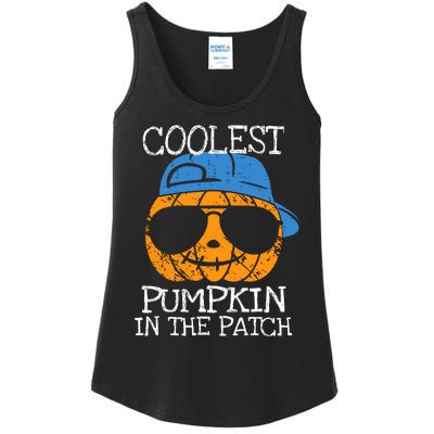 Coolest Pumpkin In The Patch Halloween Boy Girl Teens Ladies Essential Tank