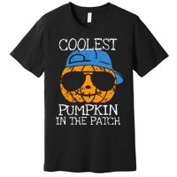 Coolest Pumpkin In The Patch Halloween Boy Girl Teens Premium T-Shirt