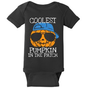 Coolest Pumpkin In The Patch Halloween Boy Girl Teens Baby Bodysuit