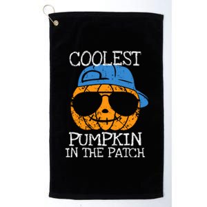 Coolest Pumpkin In The Patch Halloween Boy Girl Teens Platinum Collection Golf Towel