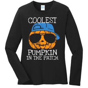 Coolest Pumpkin In The Patch Halloween Boy Girl Teens Ladies Long Sleeve Shirt