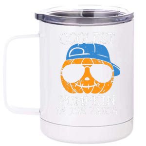 Coolest Pumpkin In The Patch Halloween Boy Girl Teens 12 oz Stainless Steel Tumbler Cup