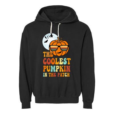 Coolest Pumpkin In The Patch Adorable Halloween Garment-Dyed Fleece Hoodie