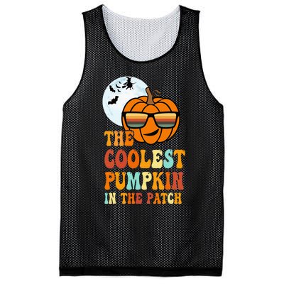 Coolest Pumpkin In The Patch Adorable Halloween Mesh Reversible Basketball Jersey Tank