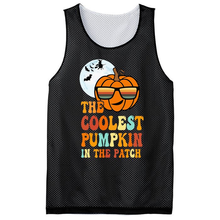 Coolest Pumpkin In The Patch Adorable Halloween Mesh Reversible Basketball Jersey Tank