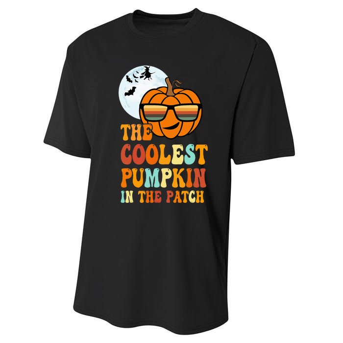 Coolest Pumpkin In The Patch Adorable Halloween Performance Sprint T-Shirt