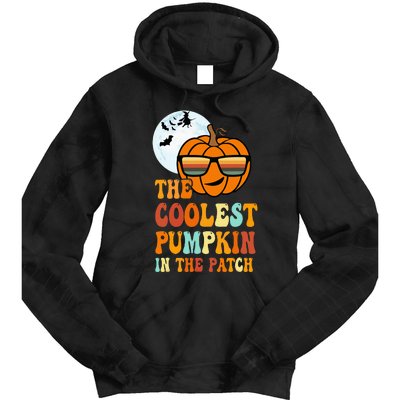 Coolest Pumpkin In The Patch Adorable Halloween Tie Dye Hoodie