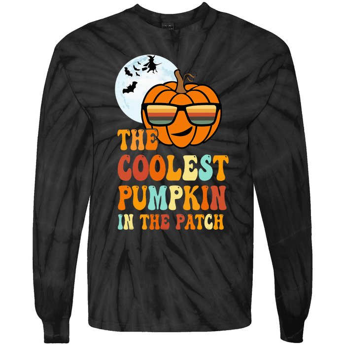 Coolest Pumpkin In The Patch Adorable Halloween Tie-Dye Long Sleeve Shirt