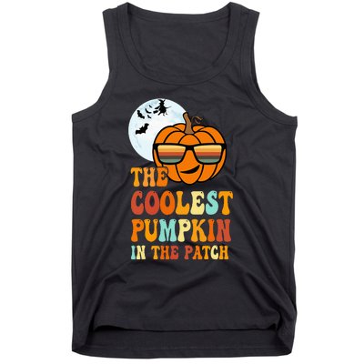 Coolest Pumpkin In The Patch Adorable Halloween Tank Top