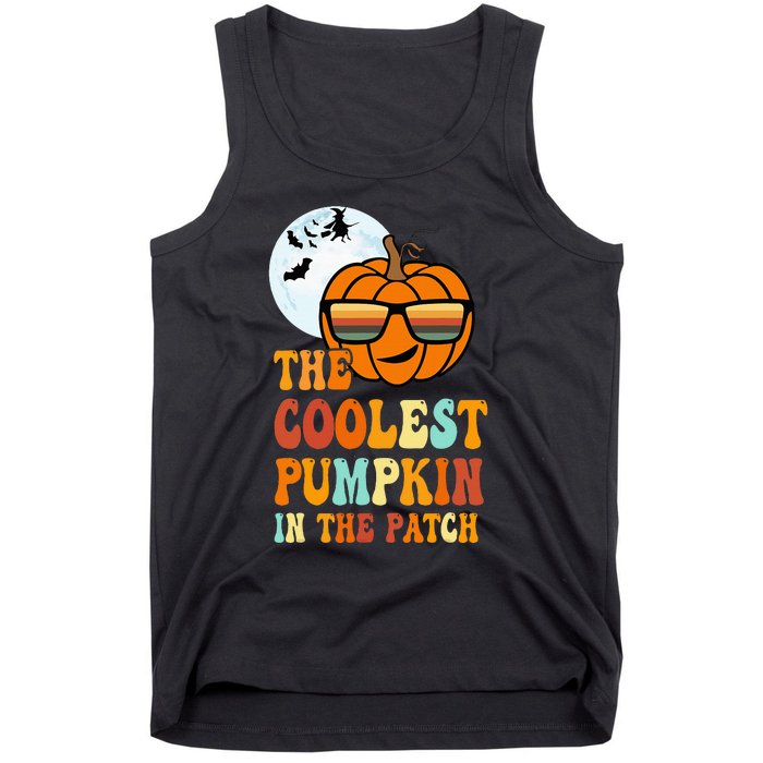 Coolest Pumpkin In The Patch Adorable Halloween Tank Top