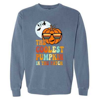 Coolest Pumpkin In The Patch Adorable Halloween Garment-Dyed Sweatshirt