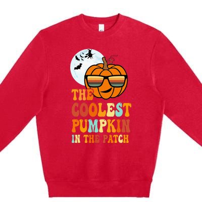 Coolest Pumpkin In The Patch Adorable Halloween Premium Crewneck Sweatshirt