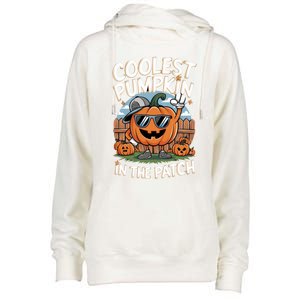 Coolest Pumpkin In The Patch Cute Gift Womens Funnel Neck Pullover Hood