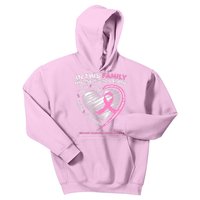 Cute Pink In This Family No One Fights Alone Breast Cancer Awareness For Women Kids Hoodie