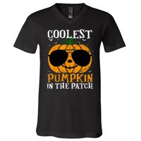 Coolest Pumpkin In The Patch V-Neck T-Shirt