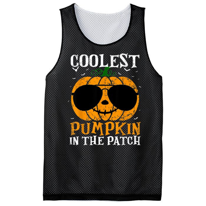 Coolest Pumpkin In The Patch Mesh Reversible Basketball Jersey Tank