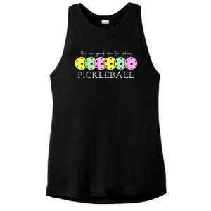 Cool Pickleball Its A Good Days To Play Pickleball Dink Player Gift Ideas Ladies PosiCharge Tri-Blend Wicking Tank