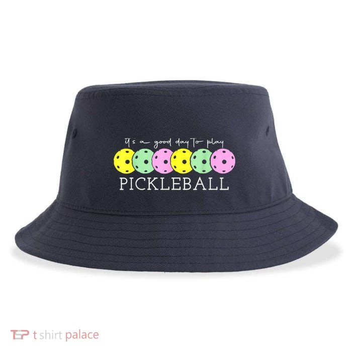 Cool Pickleball Its A Good Days To Play Pickleball Dink Player Gift Ideas Sustainable Bucket Hat