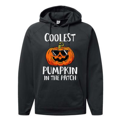 Coolest Pumpkin In The Patch Funny Halloween Gift Performance Fleece Hoodie