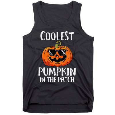 Coolest Pumpkin In The Patch Funny Halloween Gift Tank Top