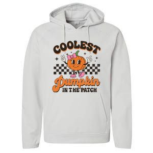 Coolest Pumpkin In The Patch Halloween Performance Fleece Hoodie