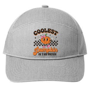 Coolest Pumpkin In The Patch Halloween 7-Panel Snapback Hat