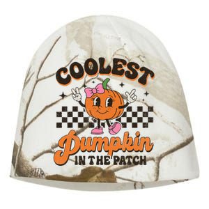 Coolest Pumpkin In The Patch Halloween Kati - Camo Knit Beanie