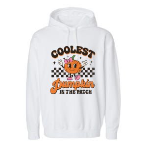 Coolest Pumpkin In The Patch Halloween Garment-Dyed Fleece Hoodie