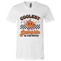 Coolest Pumpkin In The Patch Halloween V-Neck T-Shirt