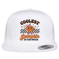 Coolest Pumpkin In The Patch Halloween Flat Bill Trucker Hat