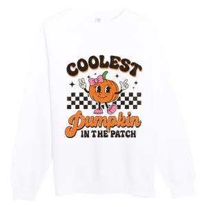 Coolest Pumpkin In The Patch Halloween Premium Crewneck Sweatshirt