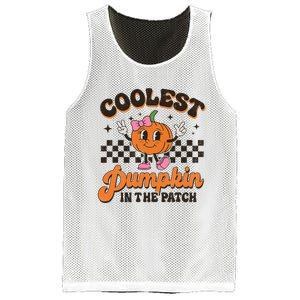 Coolest Pumpkin In The Patch Halloween Mesh Reversible Basketball Jersey Tank