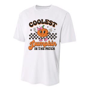 Coolest Pumpkin In The Patch Halloween Performance Sprint T-Shirt