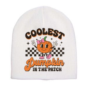 Coolest Pumpkin In The Patch Halloween Short Acrylic Beanie