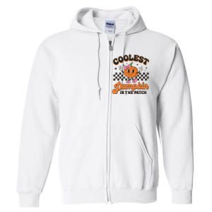 Coolest Pumpkin In The Patch Halloween Full Zip Hoodie