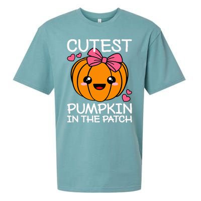 Cutest Pumpkin In The Patch Funny Halloween Sueded Cloud Jersey T-Shirt