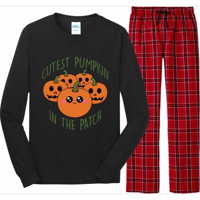 Cutest Pumpkin In The Patch Funny Gift Long Sleeve Pajama Set