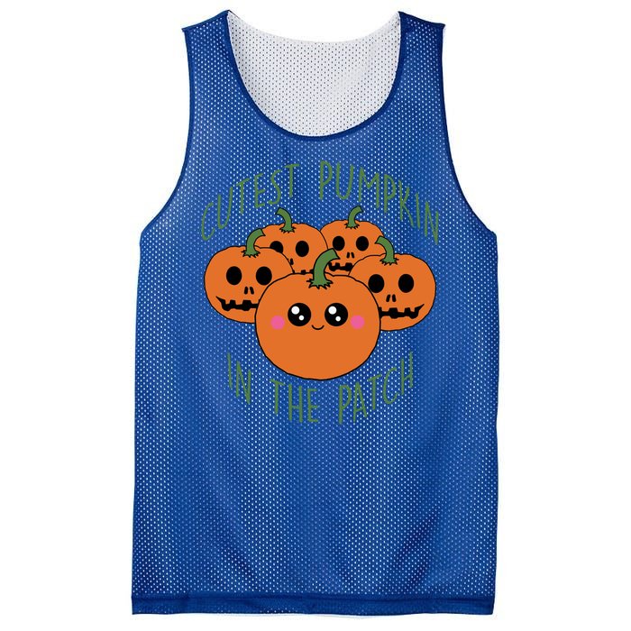 Cutest Pumpkin In The Patch Funny Gift Mesh Reversible Basketball Jersey Tank