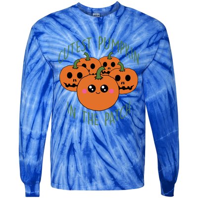 Cutest Pumpkin In The Patch Funny Gift Tie-Dye Long Sleeve Shirt