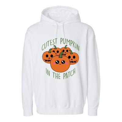 Cutest Pumpkin In The Patch Funny Gift Garment-Dyed Fleece Hoodie