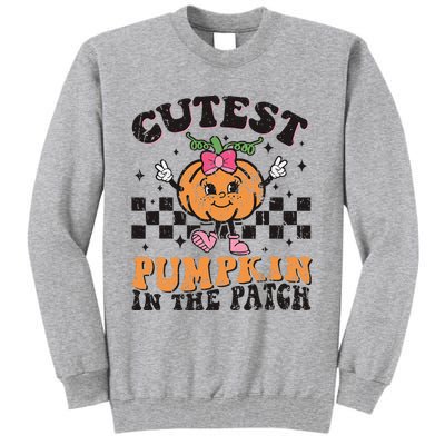 Cutest Pumpkin In The Patch Funny Halloween Thanksgiving Tall Sweatshirt